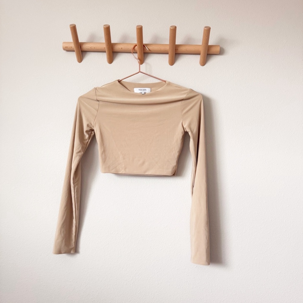 Boom Boom the Label Beige Crop Top